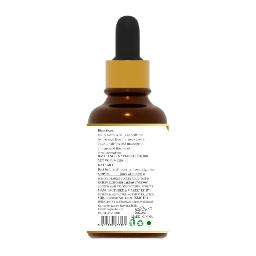 NATUUR - Pure Hemp Seed Oil - 50 ml | Anti-Aging Moisturizer | With Vitamins A, C & E view 2