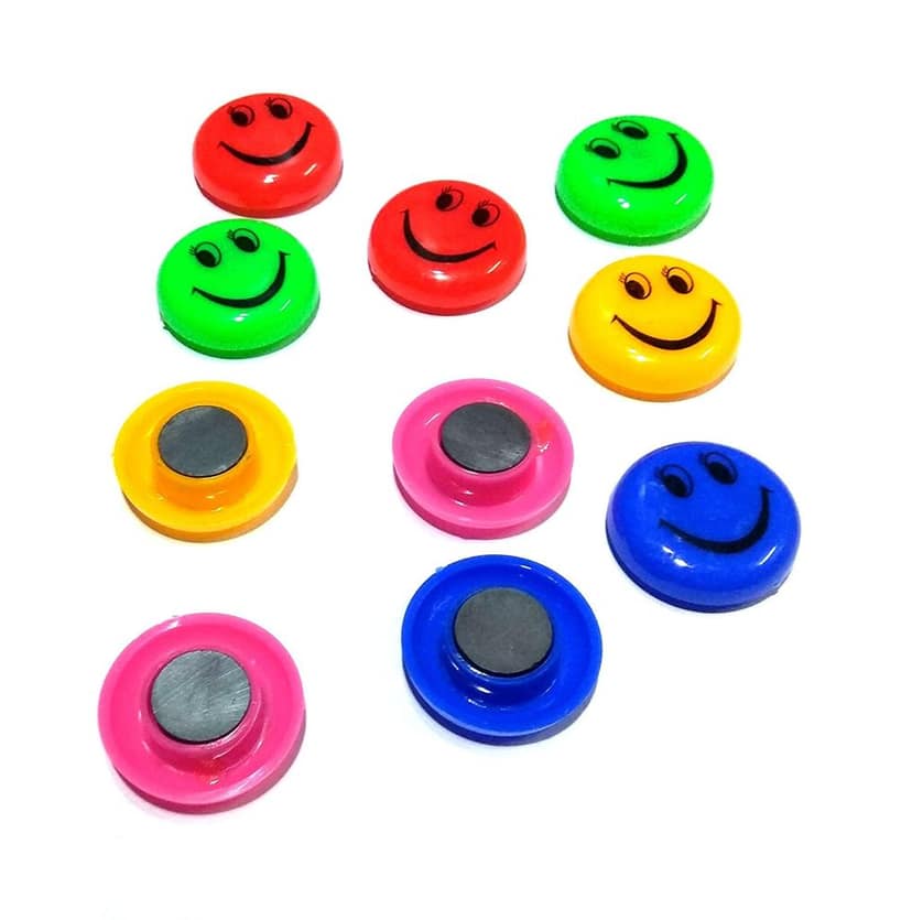 Nawani 12 Pic Fridge Magnet Refrigerator Magnets Kids Gifts Home Decoration (Smiley),Size- 2.5x2.5 cm view 2