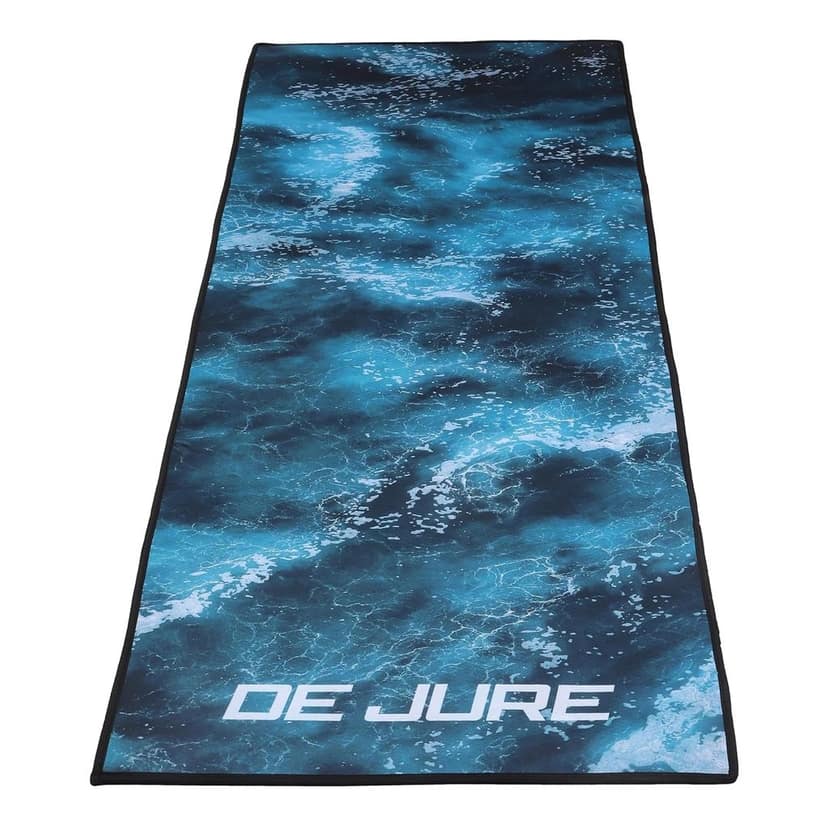De Jure Fitness Dual Purpose (One Side Meditation Other Side Anti-Skid) Yoga Mat with Carrying Strap, Long & Wide, Anti-Slip Extra thick, Yoga Mats for Workout, Fitness, Yoga, Gym, Home & Pilates, Fabric Laminated EVA, 5 MM