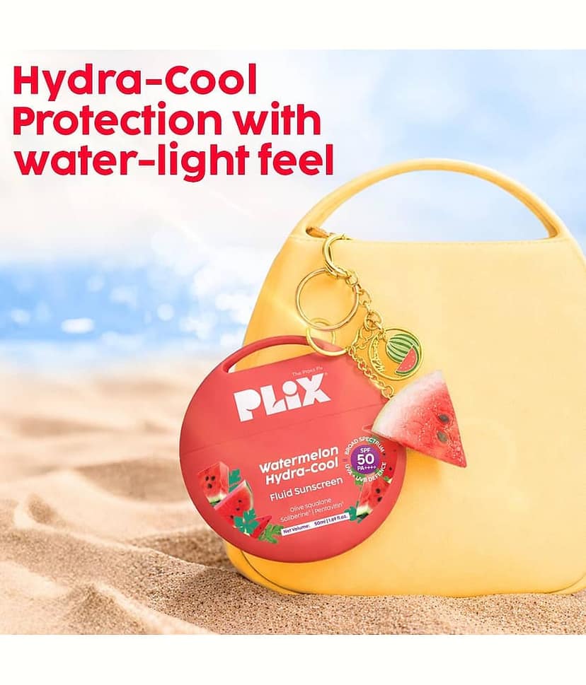 PLIX THE PLANT FIX Watermelon Hydra-Cool Fluid Sunscreen With SPF 50 PA++++ - 50 ml view 2