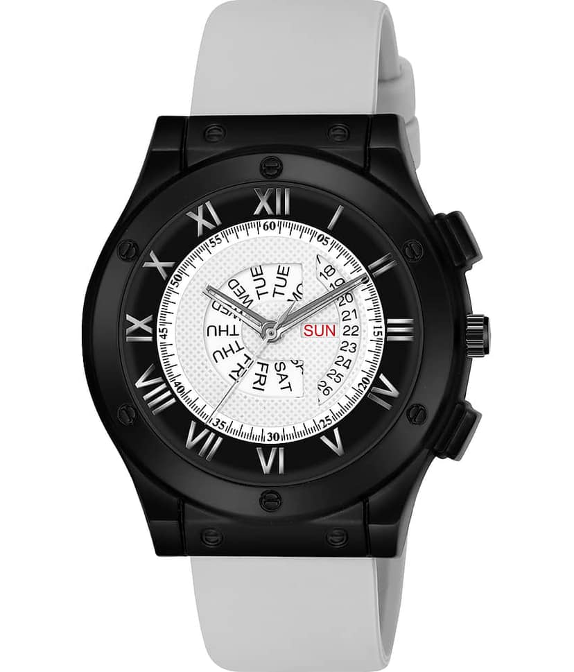 Lorenz Light Grey Silicon Analog Men's Watch