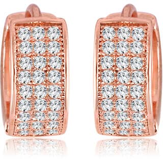 Vivastri Shimmering Charming Cz stone clip on Bali stud Earring for Women and Girls [VIVA2704ERG]