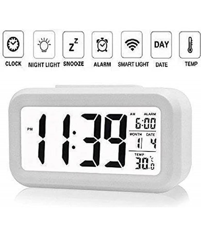 VVORAA Digital Plastic Rectangular Table Clock - Pack of 1 view 2