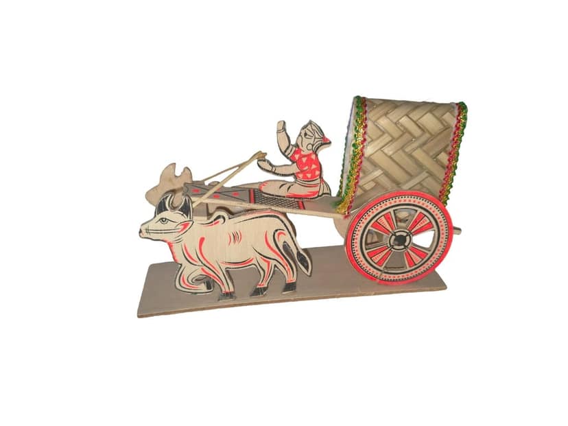Small Wooden Bullock Cart view 2