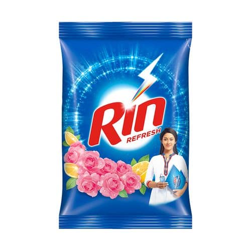 Rin Refresh Lemon & Rose Detergent Powder, 1 Kg view 2