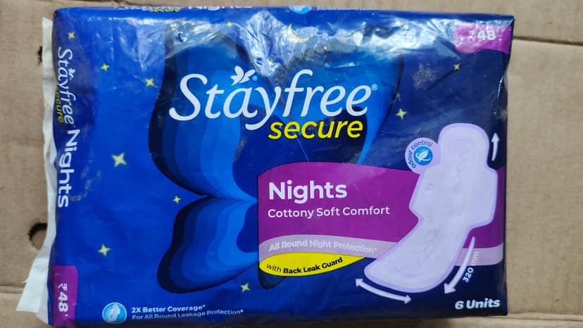 Stayfree secure nights cottony soft comfort 6 units