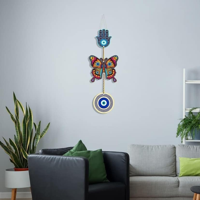 Charmor Butterfly Wall Hanging Decorative Items for Home | Gifts | Living Room | Modern Decor Items (WH5003) view 2
