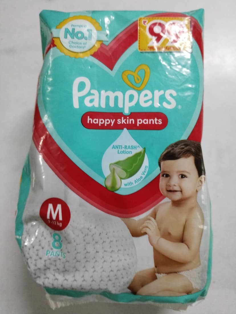 Pampers happy skin pants aloe vera M 7-12kg
