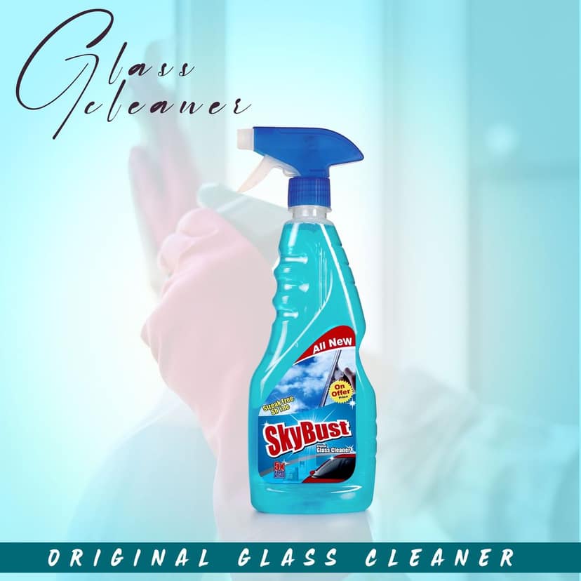 Skybust Glass Cleaner 500ml Pack 4 view 2