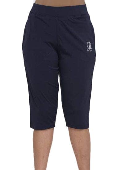 Yoni Mudra Women's High-Waist Comfort Fit Capris – Premium Polyester Lycra Fabric