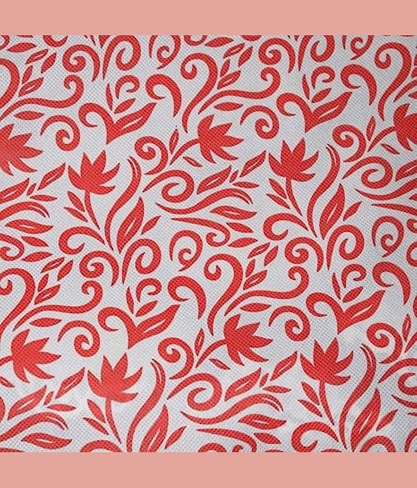 Non-Woven Saree Cover Cloth Storage & Organizer ( Pack of 2 ) Red Multi Saree Cover view 2