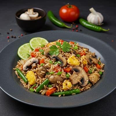 Mushroom Fried Rice