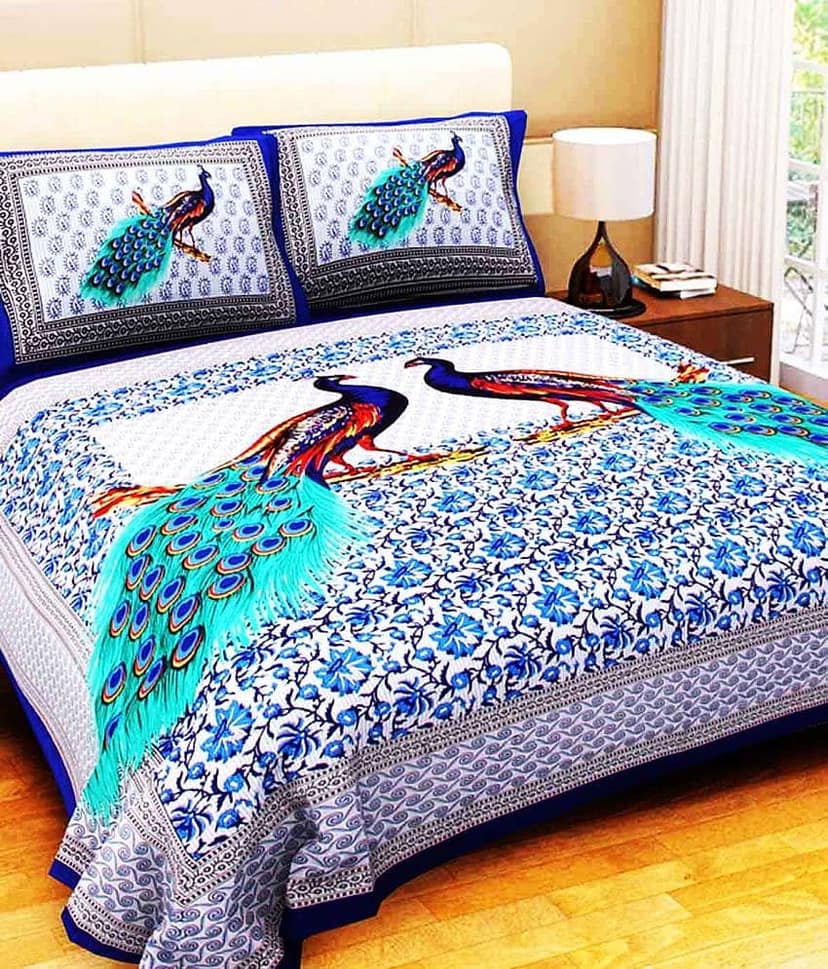Bombay Spreads Cotton King Bedsheet ( Multi )