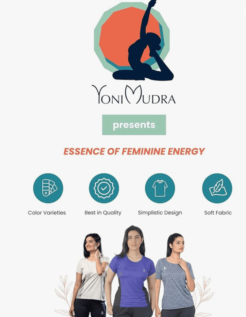 Yoni Mudra Women's Sleeveless Boat Neck Top Side Panel for Gym or Yoga view 2
