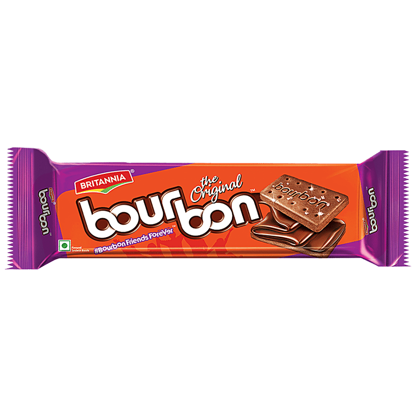 Britannia Bourbon - The Original Choco Creme Sandwich Biscuit, 150 g