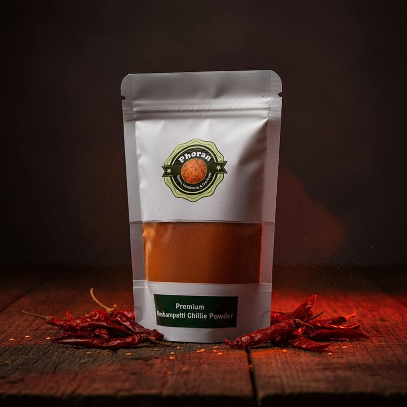 Buy Reshampatti Chilli Powder Online India - Extra Hot | Phoran view 2