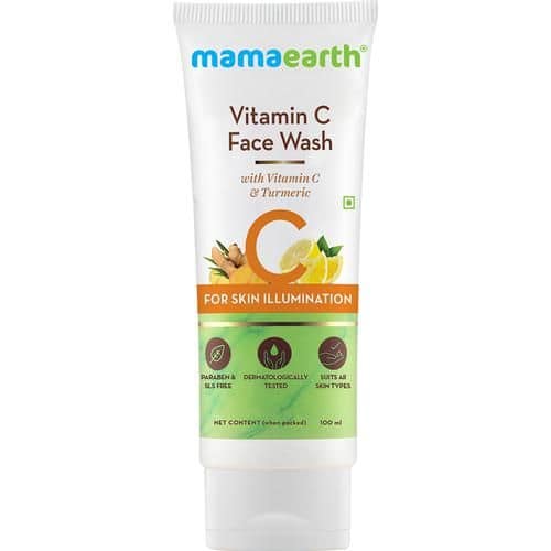 Mamaearth Vitamin C Face Wash With Turmeric For Skin Illumination, 100 ml