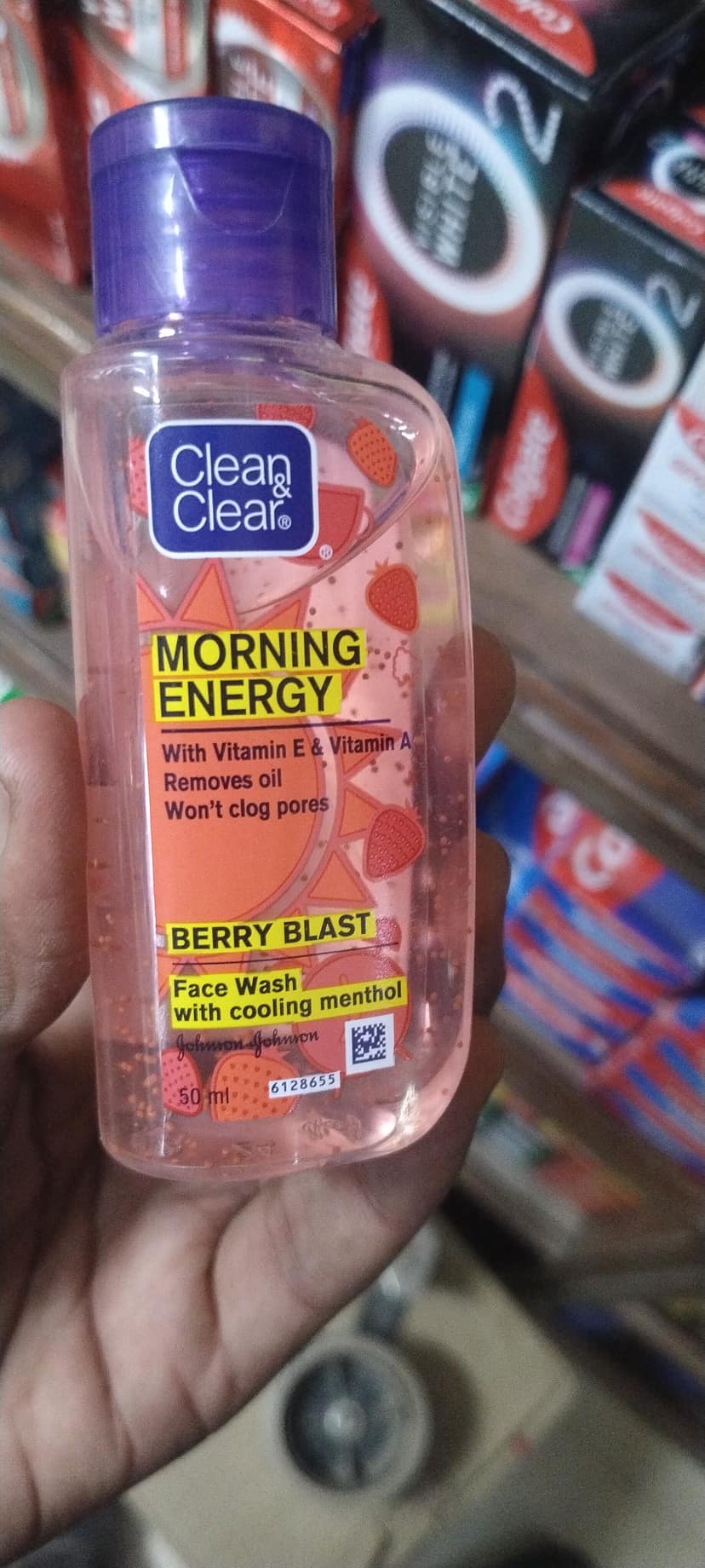 Clean clear facewash morning energy