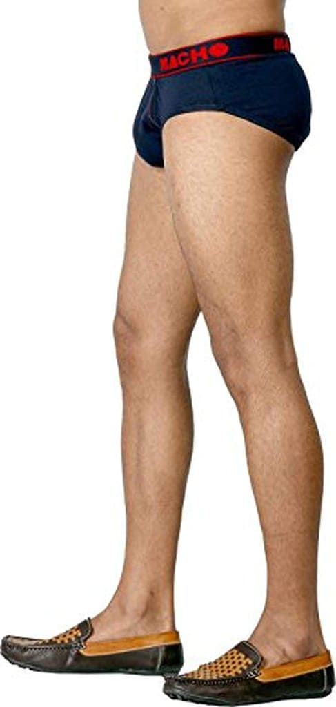 Macho Smart Cut Mens Cotton Brief Multicolor, Pack of 2 view 2