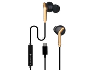 Zebronics BRO C 3.5mm Wired Earphones - Black + Gold