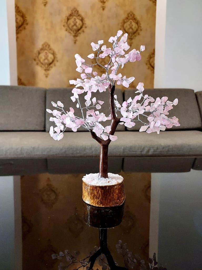 KITREE ENERGISED Rose Quartz Crystal Tree 300 Beads (Color-Pink) view 2