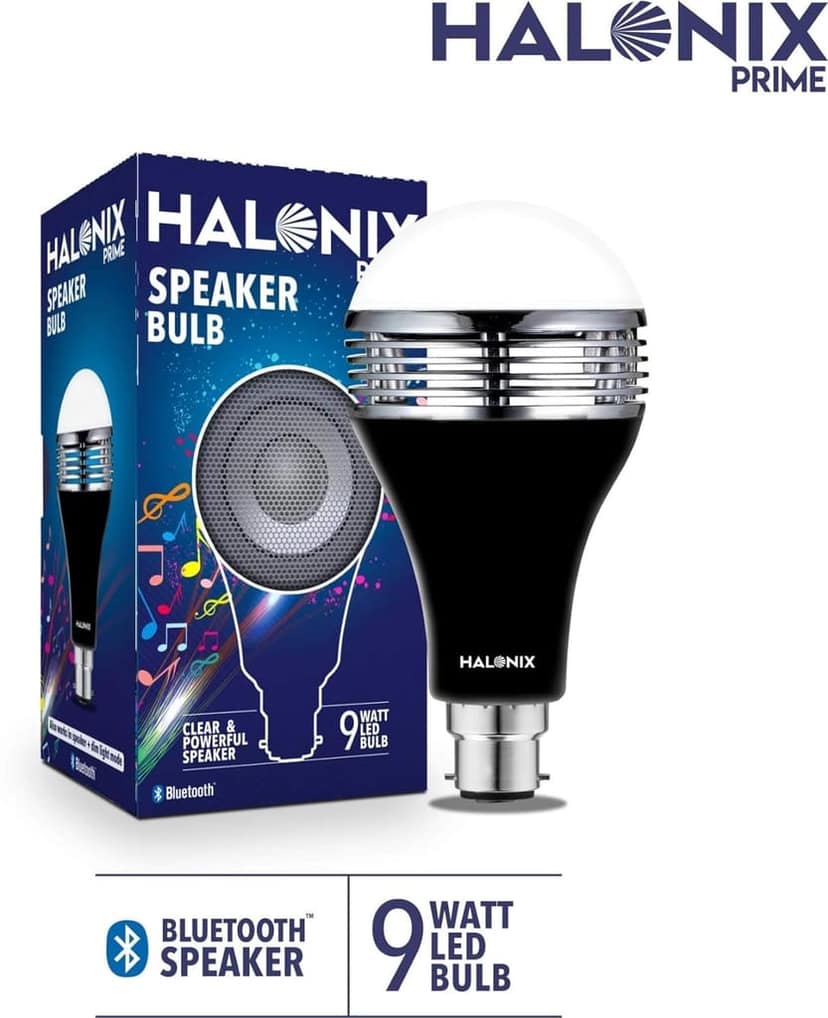 Halonix Bluetooth Speaker Bulb 9Watt/0.5Watt view 2