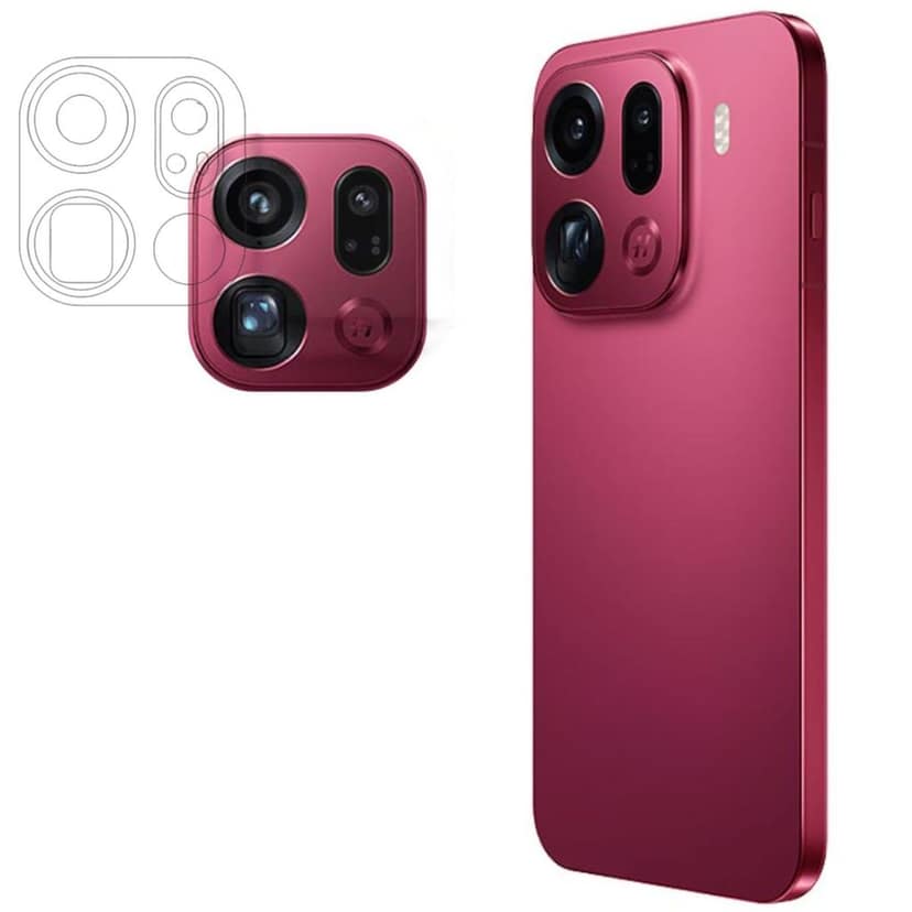 ISAAK Back Camera Lens Protector compatible for OPPO Find X9 Pro (Pack of 1)