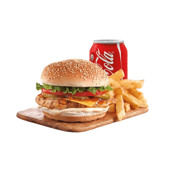 Peri-Peri Grilled Chicken Steak Burger Combo