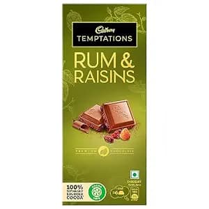 Cadbury Temptations Chocolate - Rum & Raisin, 72 g