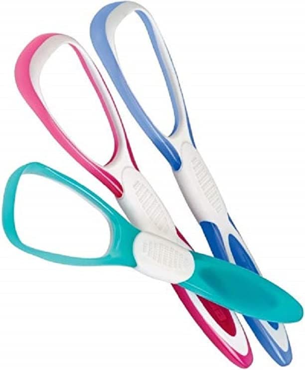 Elecsera Tongue Cleaner for Kids Adults Antimicrobial cleaner scrapper for Optimal Oral Hygiene (Pack of 3)(Multicolor)