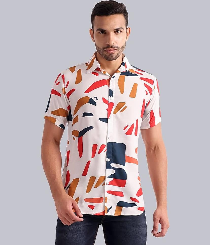 TrendiVastra - Blue Viscose Regular Fit Men's Casual Shirt ( Pack of 1 )
