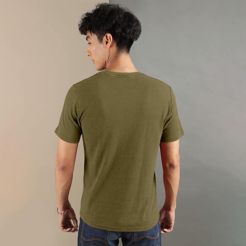 Ftx Men Printed Roundneck Cotton Rich Half Sleeve Tshirt view 2