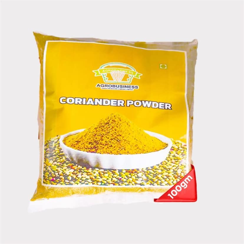 Premium Coriander Powder 100 gm by Agrobusiness Krishi Producer - Fresh, Aromatic & Farm-Ground Goodness! (pack of 2)
