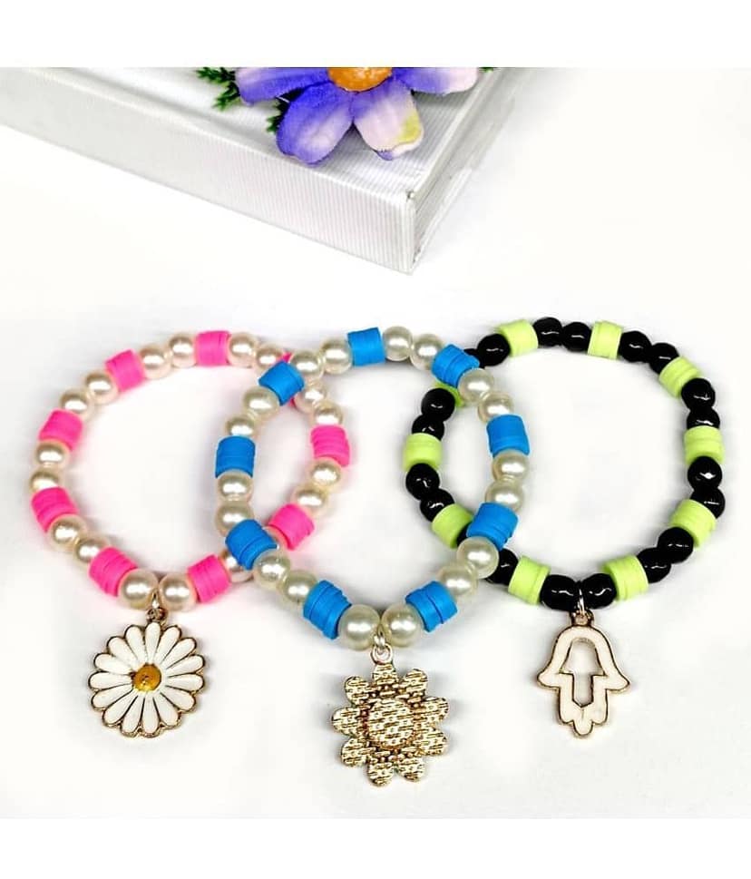 DAIVYA WELLNESS - Multicolor Bracelet ( Pack of 3 ) view 2