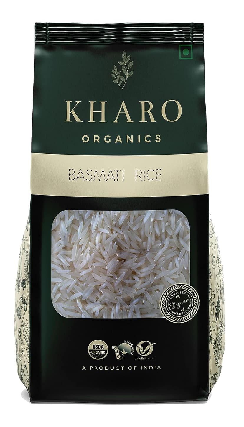 Kharo Organics Basmati Rice 1 Kg Pack Of 4