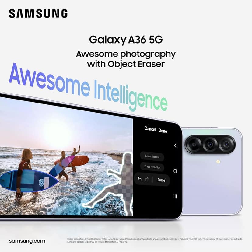 Samsung Galaxy A36 5G (8GB/128GB)-Awesome White view 2