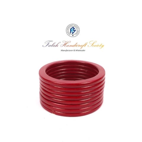 FHS Fashion Women's Beautiful Traditional Rajasthani Lac Bangles- Maroon