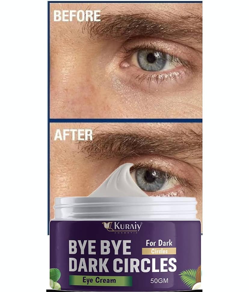 KURAIY Pure Under Eye Cream Enriched with Natural Oils to Remove Dark Circles & Wrinkles
