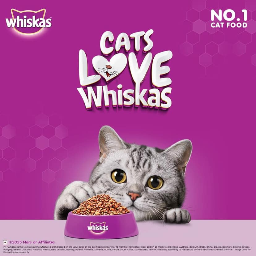 Whiskas Adult (+1 Year) Dry Cat Food, Ocean Fish Flavour, 7Kg Pack view 2