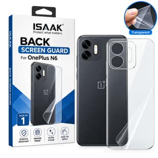 ISAAK Back Screen Protector Compatible with OnePlus N6 (Pack of 1)
