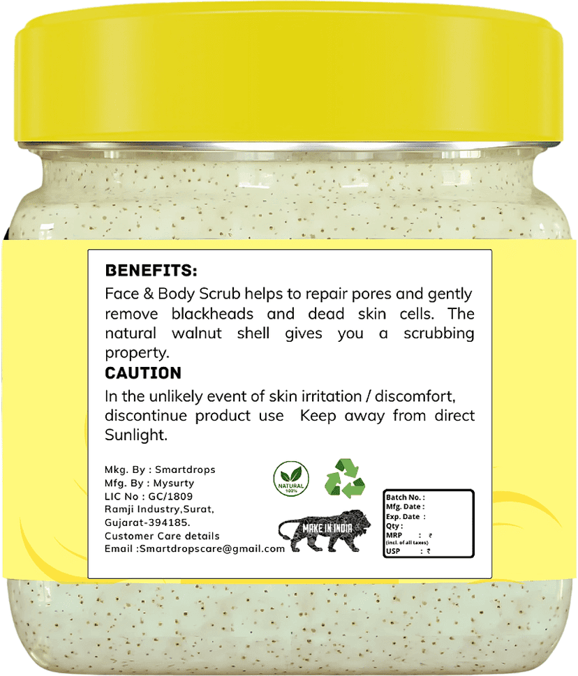 Smartdrops Even tone Skin Facial Scrub For Men & Women ( Pack of 1 ) view 2