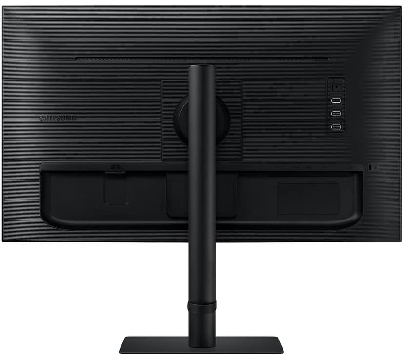 Samsung 27"(68.6cm) 4K Viewfinity Monitor|IPS|UHD 3840 x 2160|Type-C 90W|LAN Port|HDR 400|DCI-P3 98%|Pantone Validation|400 nits||PBP|PIP|Matte Display|Height-Tilt-Pivot Stand|LS27B800PXWXXL|Black view 2