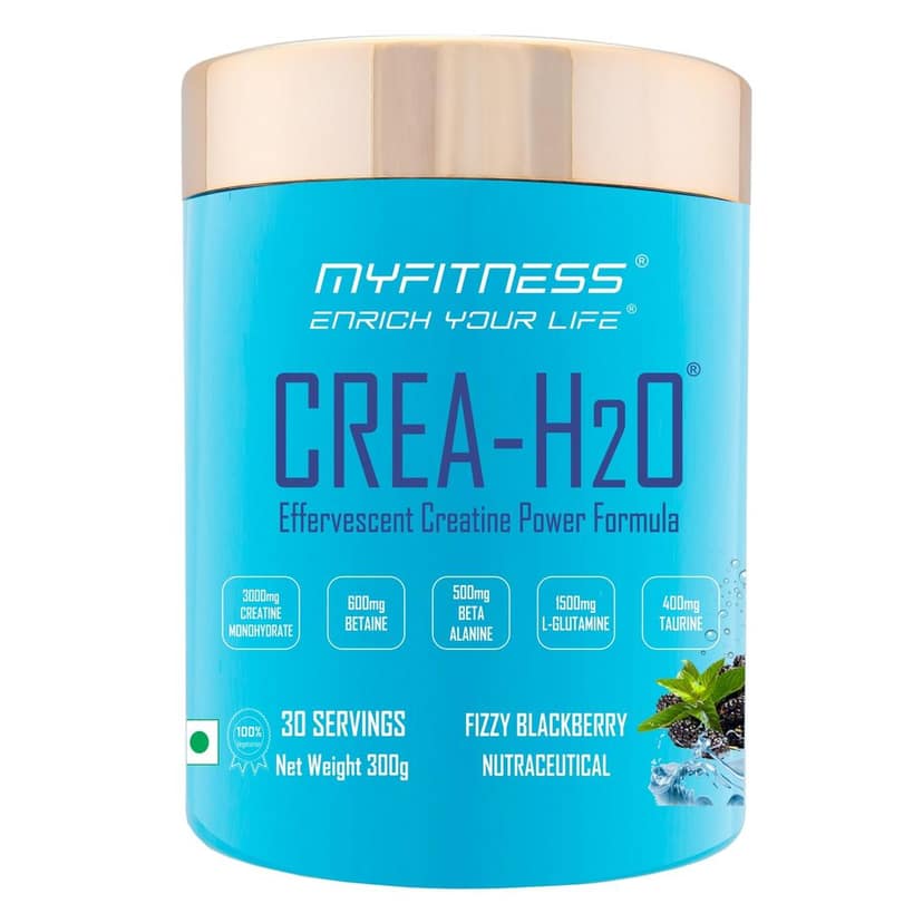 Myfitness Creatine Monohydrate Powder | 300g | Effervescent Pre Workout Power Formula | Creatine Powder With Betaine | Beta Alanine | L-Glutamine | Taurine | Electrolyte Blend