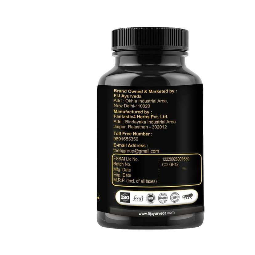 FIJ AYURVEDA Fat Burner Capsule Helps in Hunger Suppressant | Fat Loss | & Weight Management Supplement for Men & Women � 500mg 60 Capsules (Pack of 2) view 2