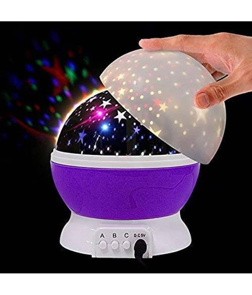 PROGIENCE 360 Degree Rotating Star Master Colorful LED Projector Moon Light Night Lamp - Pack of 1 view 2