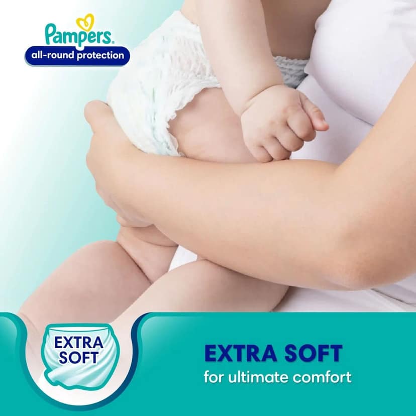 Pampers Baby All Round Protection Large Size Diapers Pants, 5 Pcs view 2