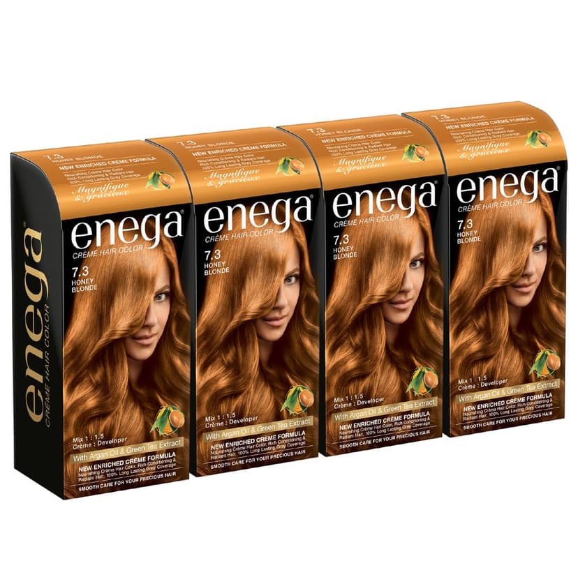Enega nourishing no ammonia honey blonde cream hair color with argon oil& green tea extract 150ml