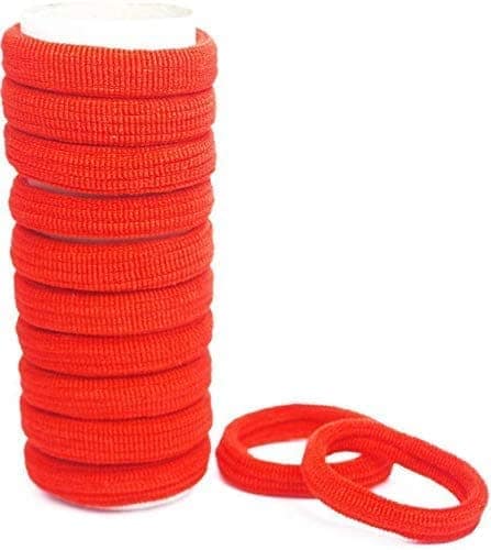 Nawani Hair Rubber Bands for Women/Girls -(RED - Pack of 50 pcs) view 2