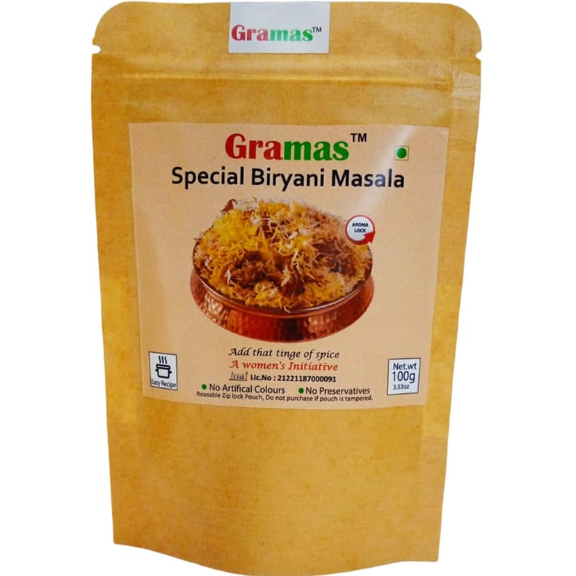GRAMAS Spices combo pack Biryani masala +Fish masala +Kebab masala 100gms x 3nos view 2