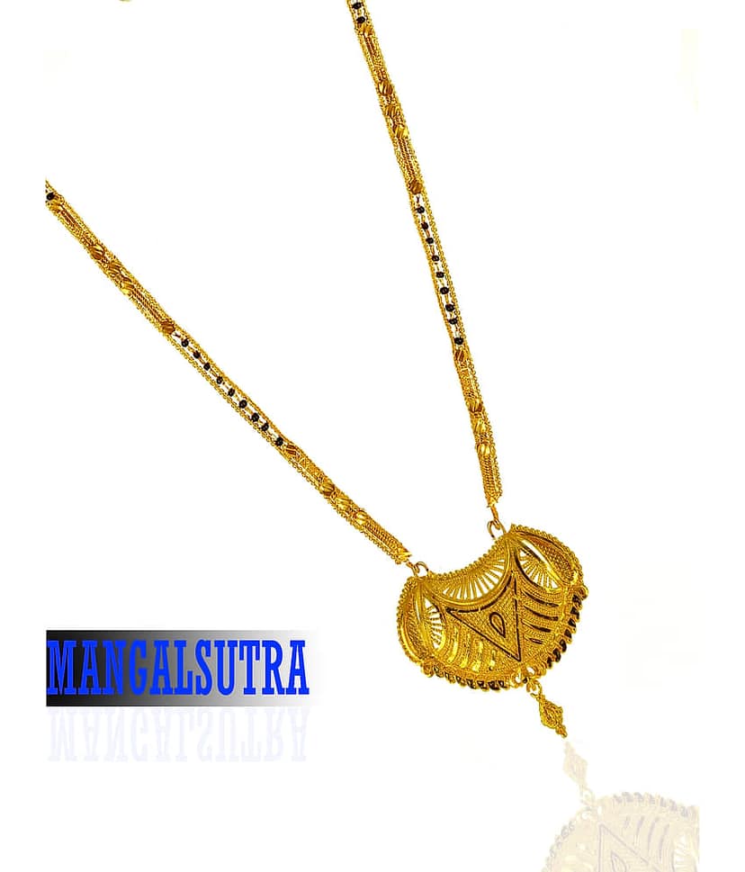 h m product Gold Plated Letest & Designer Mangalsutra For Women-100182 view 2